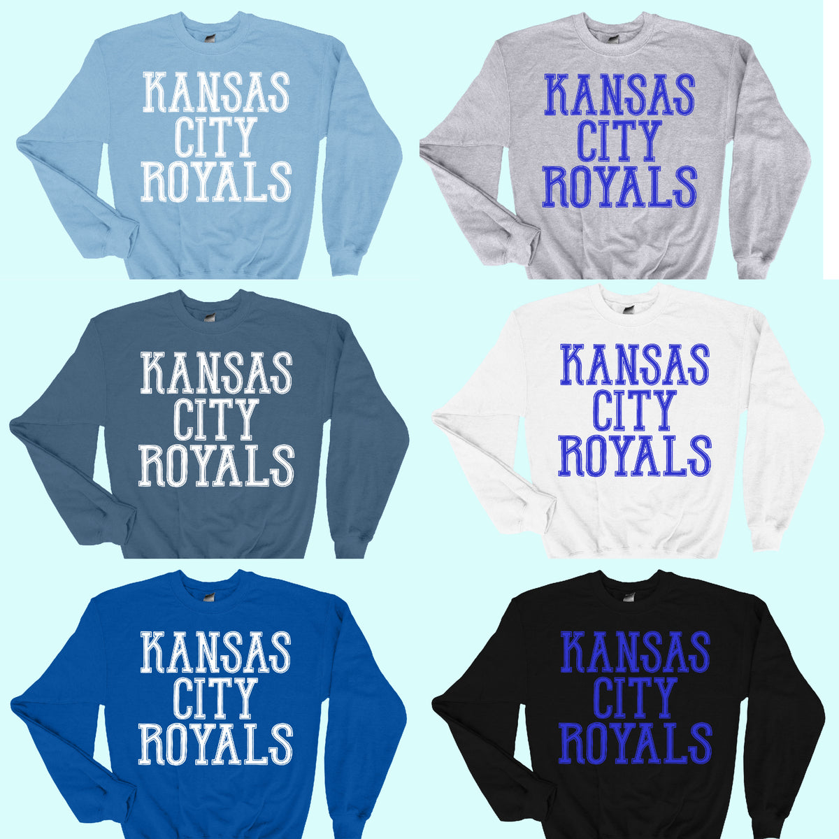 Kansas City Royals - Unisex Heavy Blend Crewneck Sweatshirt S / Black