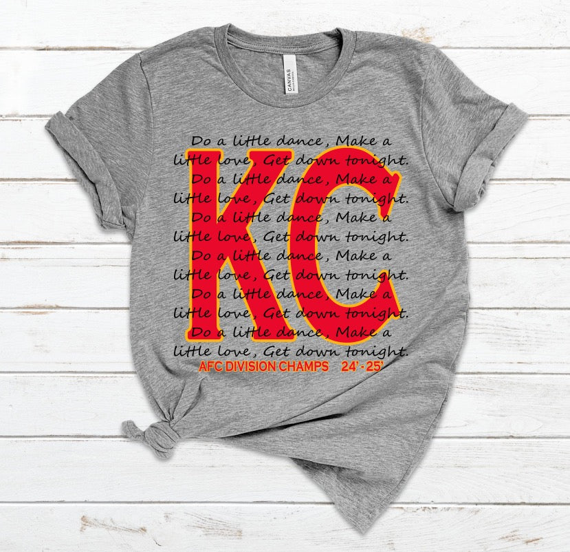 Get Down Tonight - Chiefs - Unisex Short Sleeve Jersey Tee
