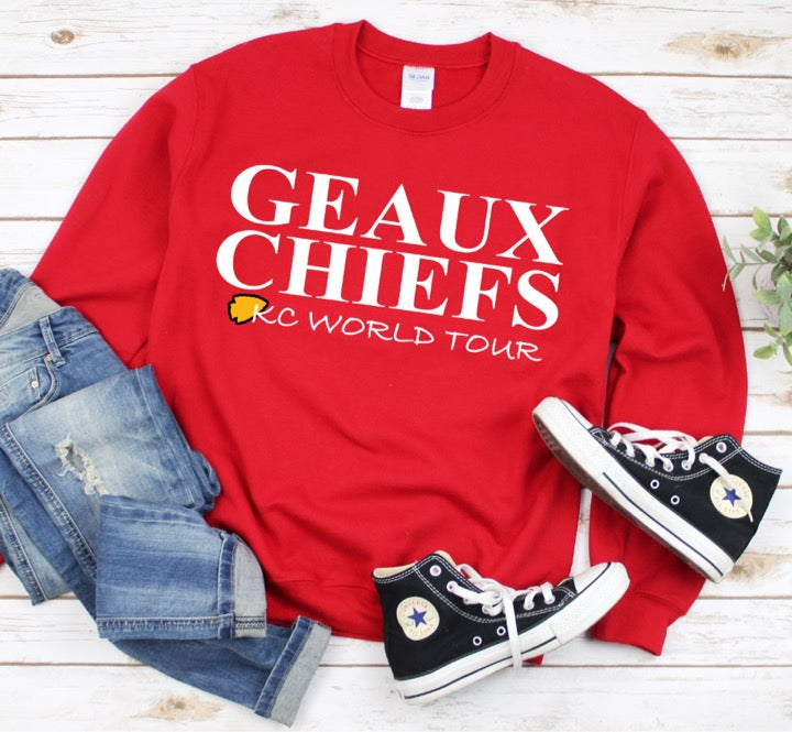 Geaux Chiefs - Heavy Blend Crewneck Sweatshirt