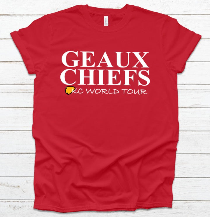 Geaux Chiefs - Unisex Short Sleeve Jersey Tee
