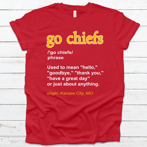 Definition of Chiefs  Unisex Short Sleeve Tee