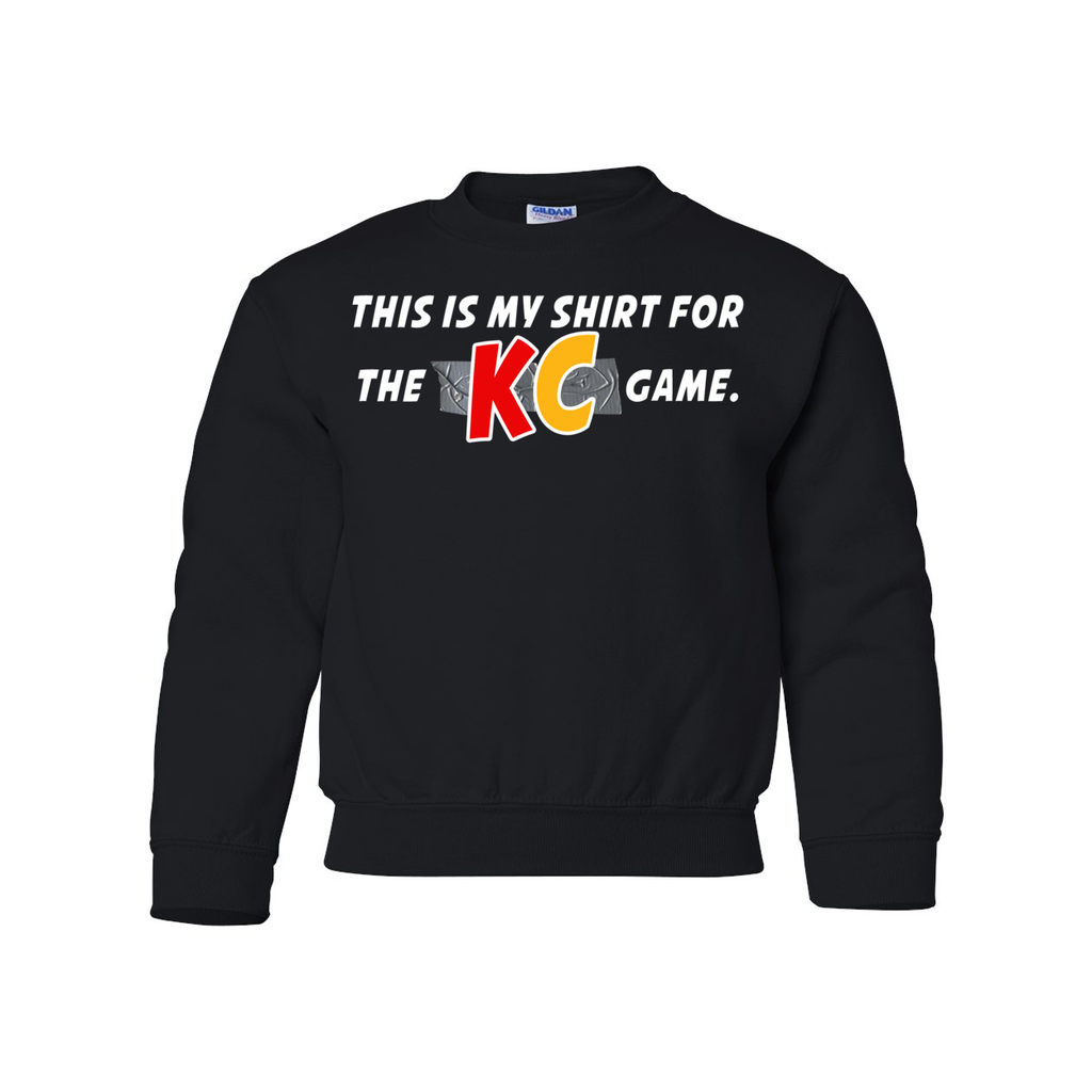 KC Game Day Shirt - Heavy Blend Youth Crewneck Sweatshirt