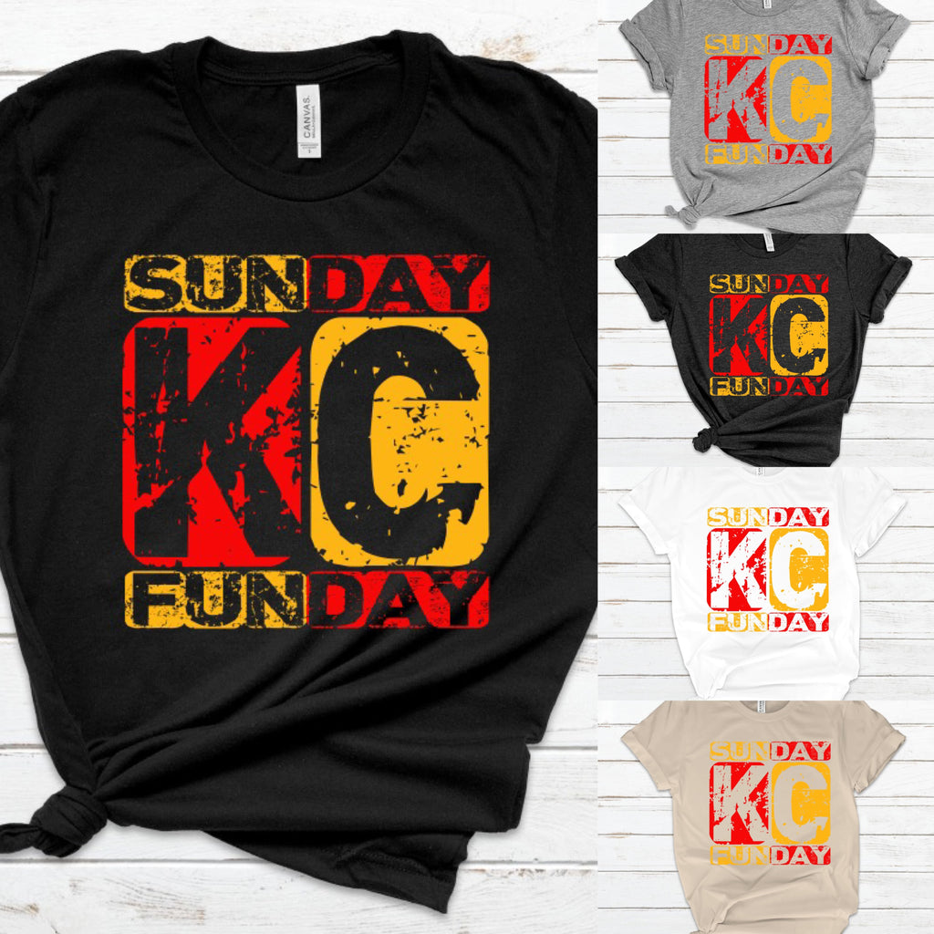 SUNDAY FUNDAY KC - Unisex Short Sleeve Tee