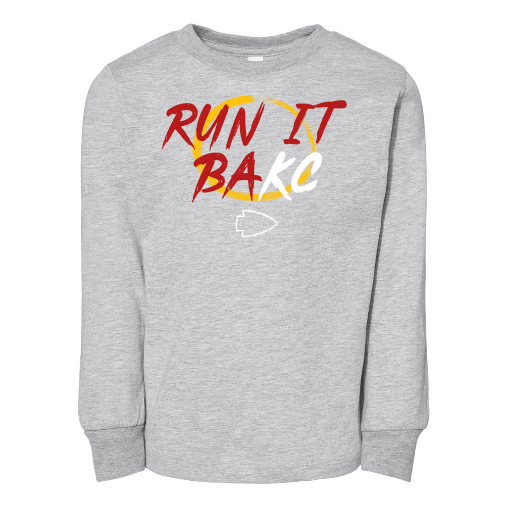 Run It BaKC - Toddler Jersey Long Sleeve Tee