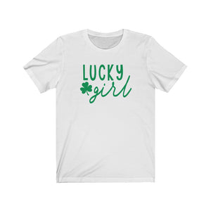 Lucky Girl - Unisex Jersey Short Sleeve Tee