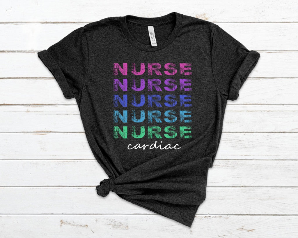 NURSE - cardiac - Unisex Jersey Short Sleeve Tee