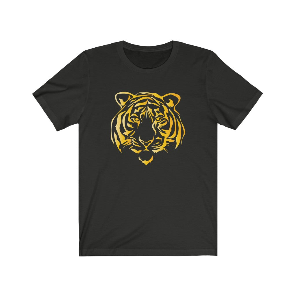 Tiger Head Gold - Unisex Jersey Short Sleeve Tee