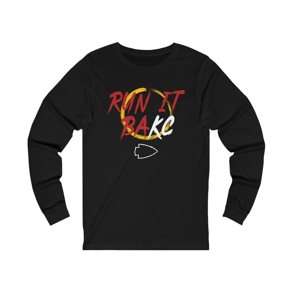 Run It BAKC - Unisex Jersey Long Sleeve Tee