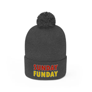 SUNDAY FUNDAY - Pom Pom Beanie