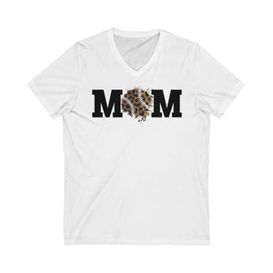 Baseball Mom - Unisex Jersey Short Sleeve V-Neck Tee