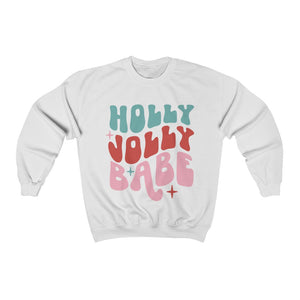 Holly Jolly Babe - Unisex Heavy Blend™ Crewneck Sweatshirt