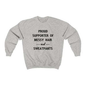 Messy Hair and Sweatpants - Unisex Heavy Blend™ Crewneck Sweatshirt