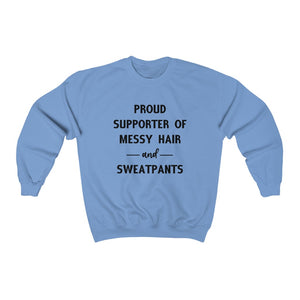 Messy Hair and Sweatpants - Unisex Heavy Blend™ Crewneck Sweatshirt