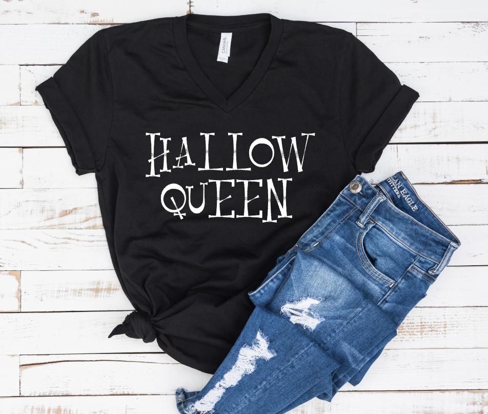 Hallow Queen - Unisex Jersey Short Sleeve V-Neck Tee