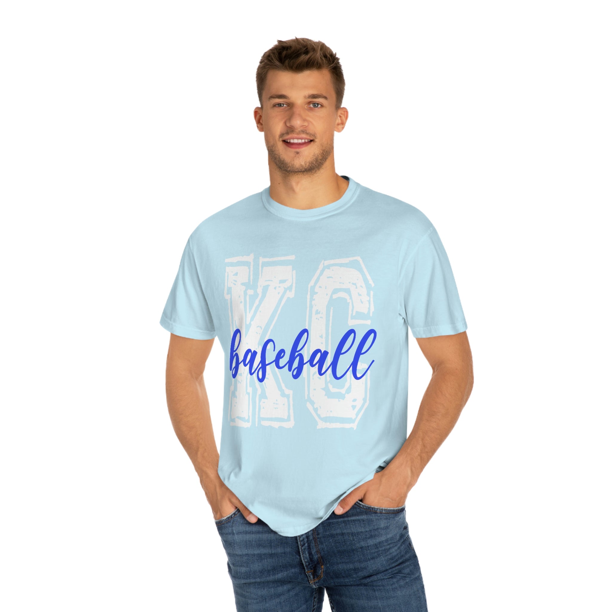 KC Baseball - Unisex Garment-Dyed T-shirt