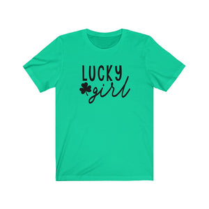 Lucky Girl - Unisex Jersey Short Sleeve Tee