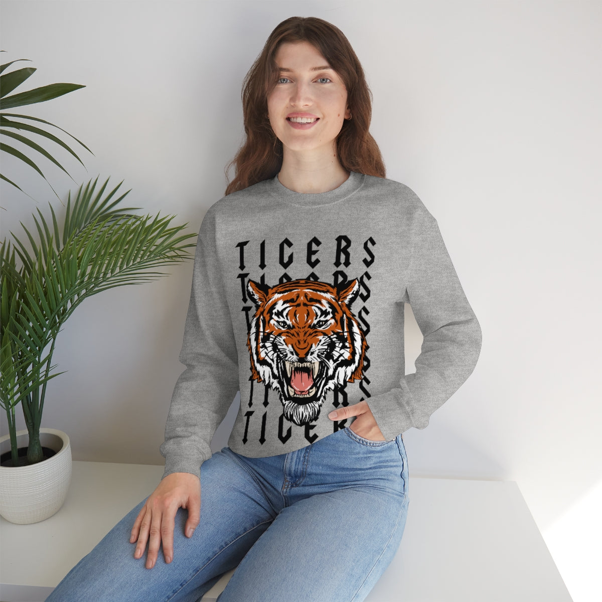 Tigers - Unisex Heavy Blend™ Crewneck Sweatshirt