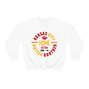 Home of the Hotter Kelce - Unisex Heavy Blend™ Crewneck Sweatshirt