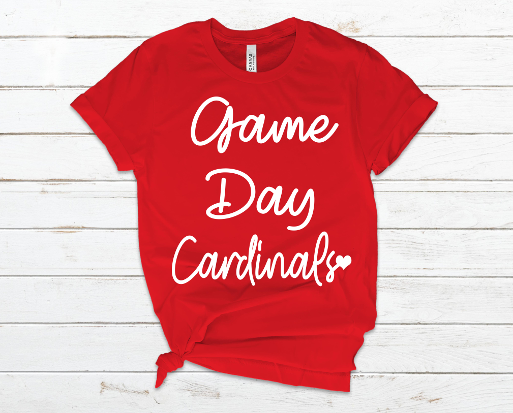 Game Day Cardinals - Unisex Jersey Short Sleeve Tee