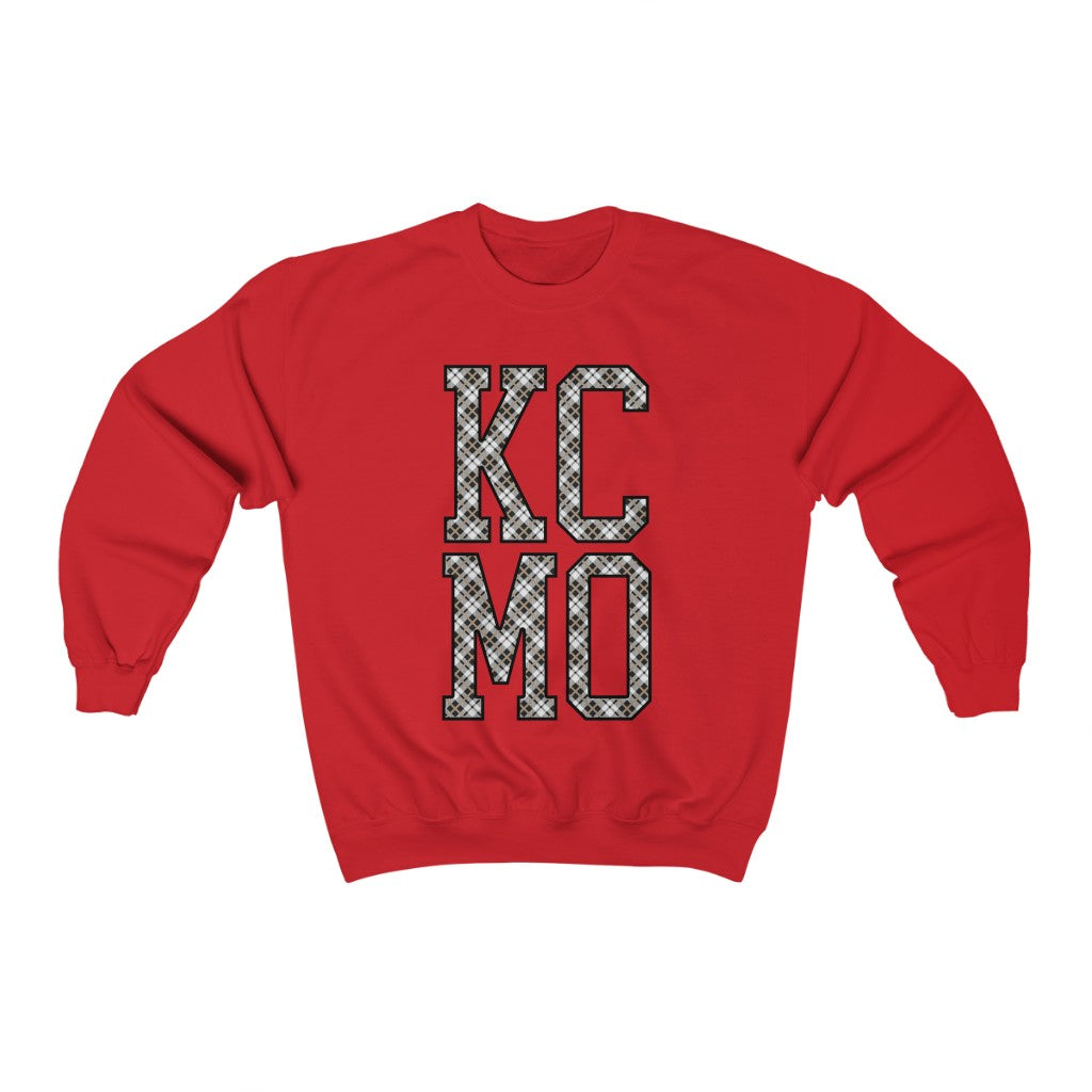 KCMO Plaid- Unisex Heavy Blend™ Crewneck Sweatshirt