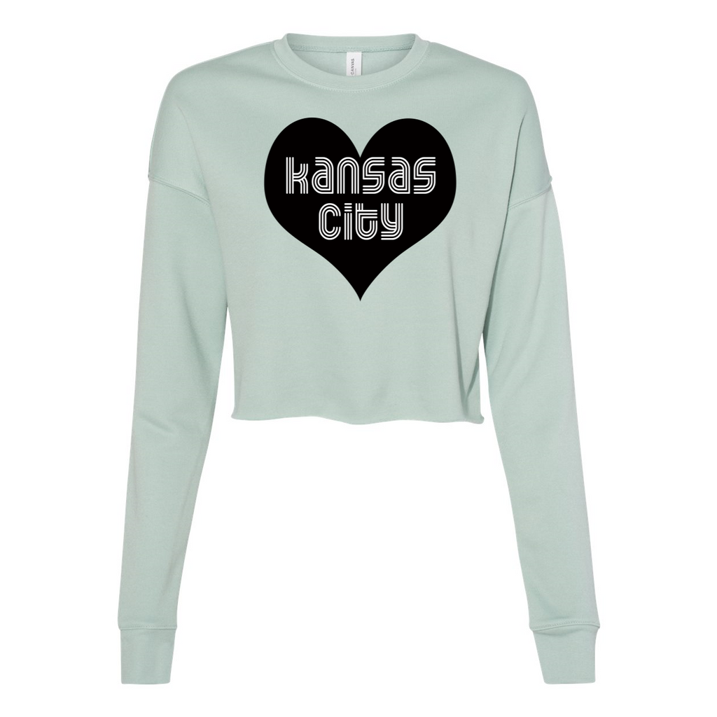 Kansas City Heart Women's Cropped Crew Fleece