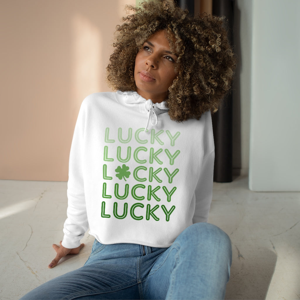 LUCKY - Crop Hoodie