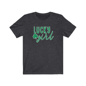 Lucky Girl - Unisex Jersey Short Sleeve Tee