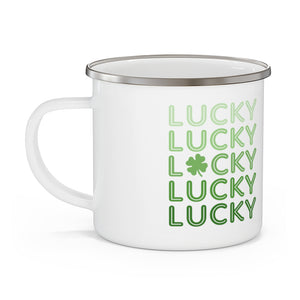 LUCKY - Enamel Campfire Mug