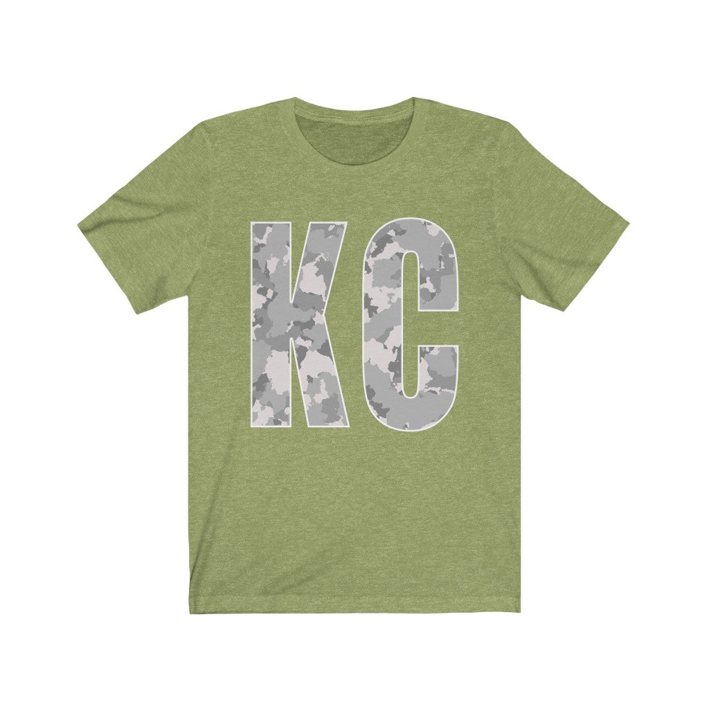 KC Camo Green - Unisex Jersey Short Sleeve Tee