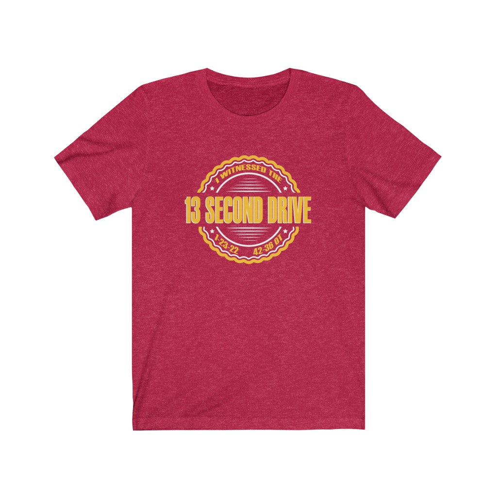 13 Second Drive - Unisex Jersey Short Sleeve Tee