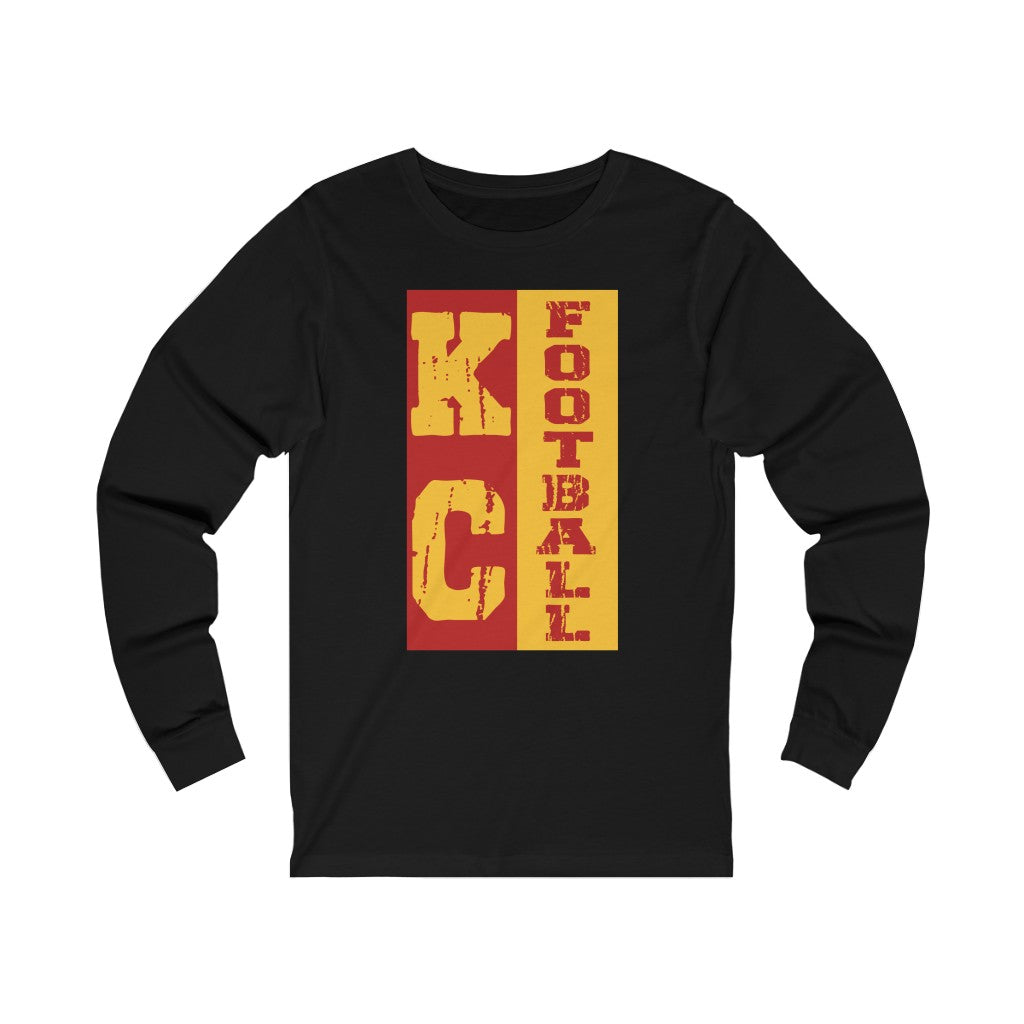 KC FOOTBALL - Unisex Jersey Long Sleeve Tee