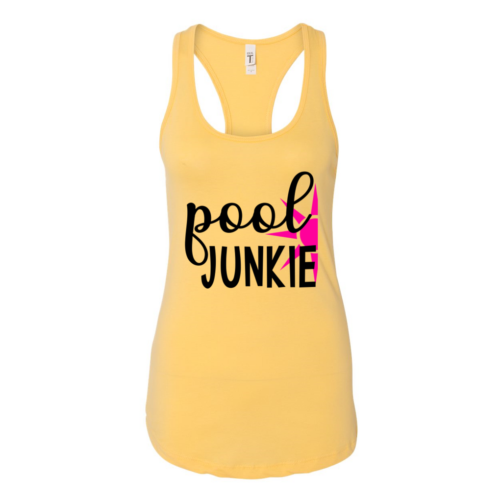 Pool Junkie - Women's Racerback Tank