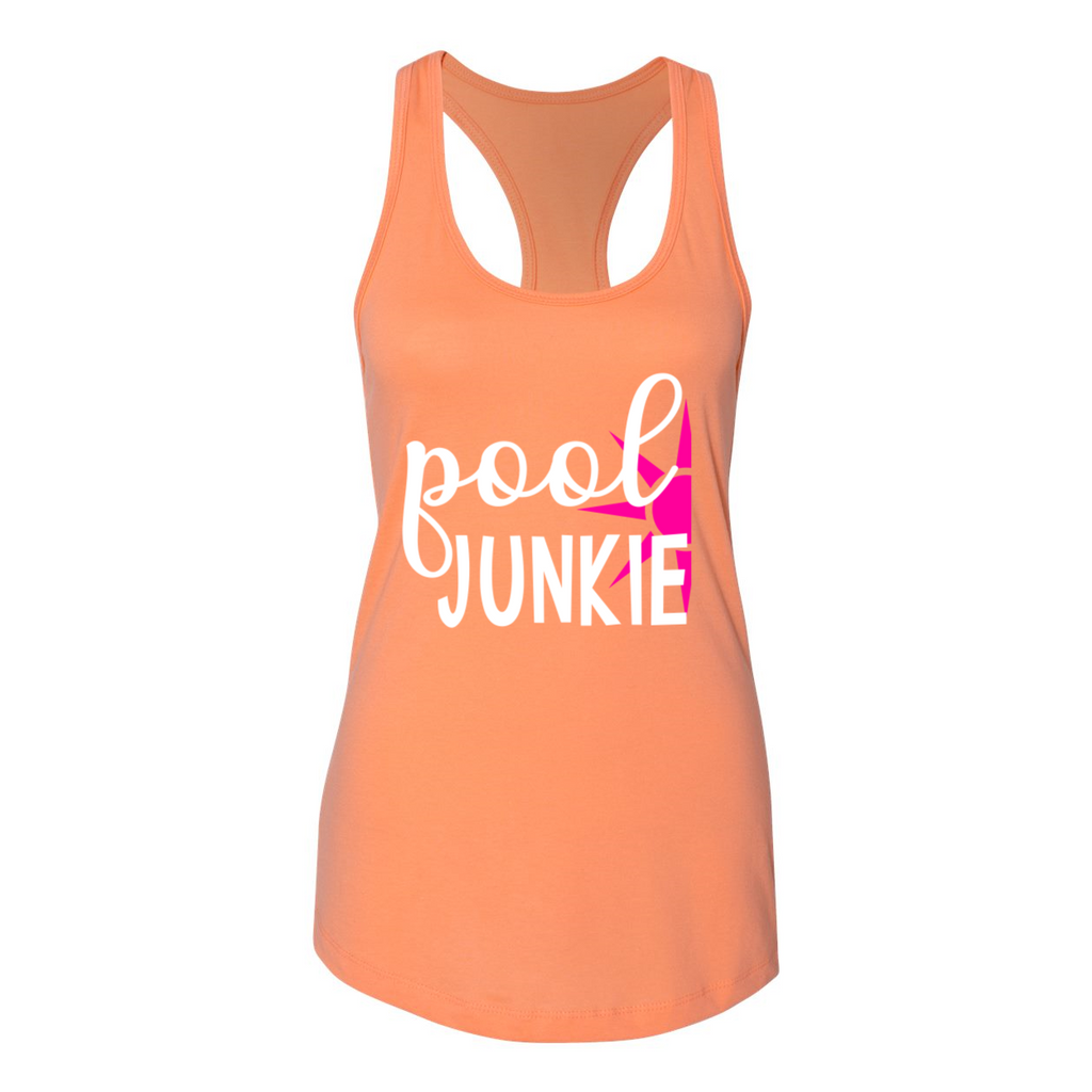 Pool Junkie - Women's Racerback Tank