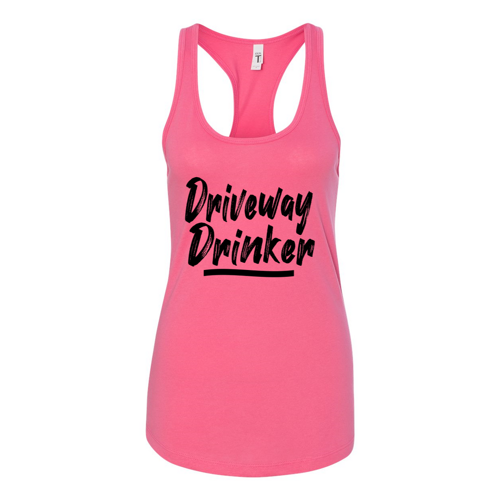 Driveway Drinker - Women's Racerback Tank