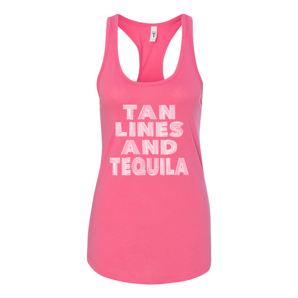 Tan Lines Tequila - Women's Racerback Tank