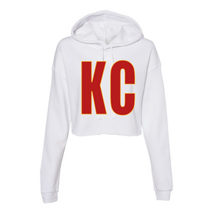 KC Red & Yellow - Women's Cropped Hoodie