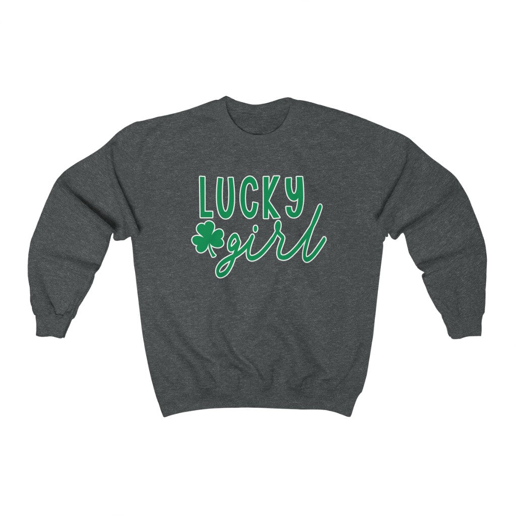 Lucky Girl - Unisex Heavy Blend™ Crewneck Sweatshirt