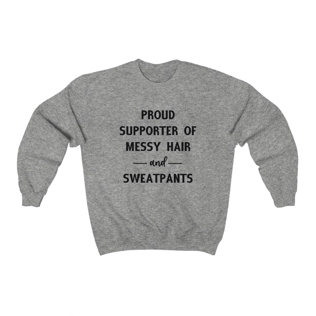 Messy Hair and Sweatpants - Unisex Heavy Blend™ Crewneck Sweatshirt