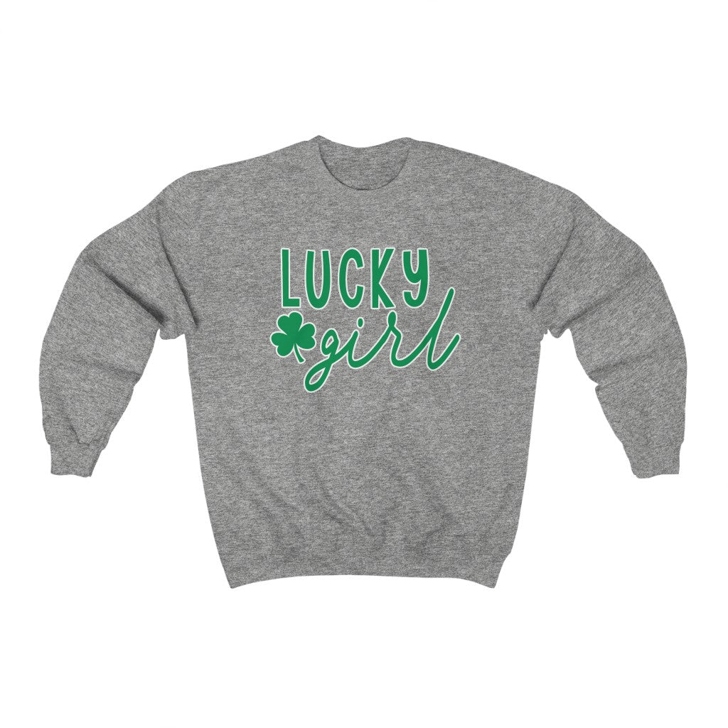 Lucky Girl - Unisex Heavy Blend™ Crewneck Sweatshirt