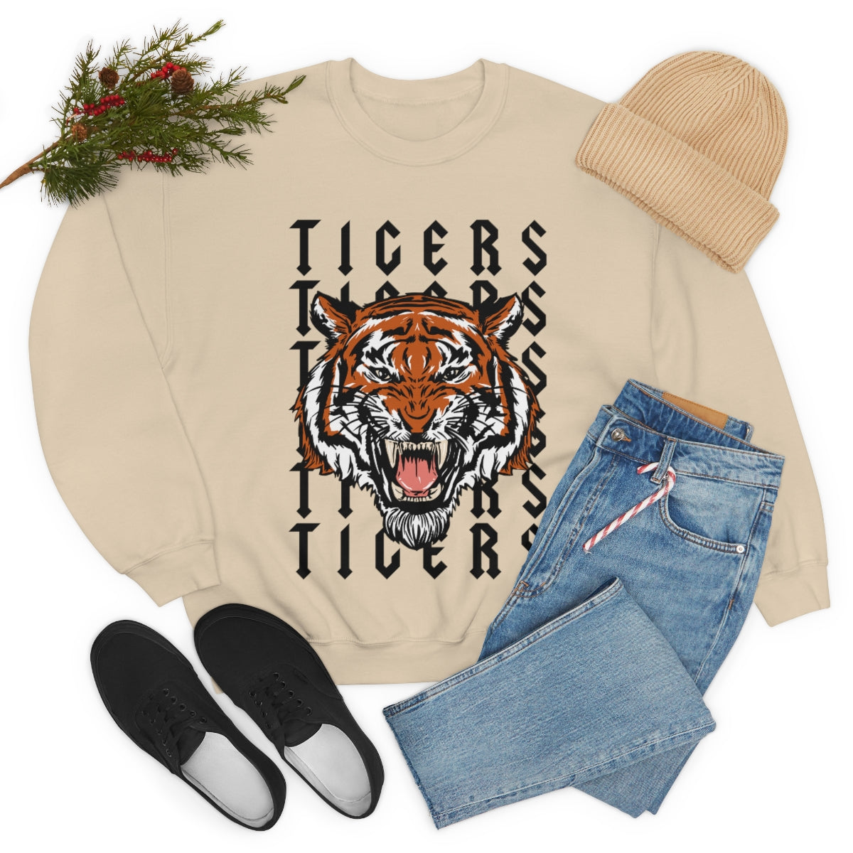 Tigers - Unisex Heavy Blend™ Crewneck Sweatshirt