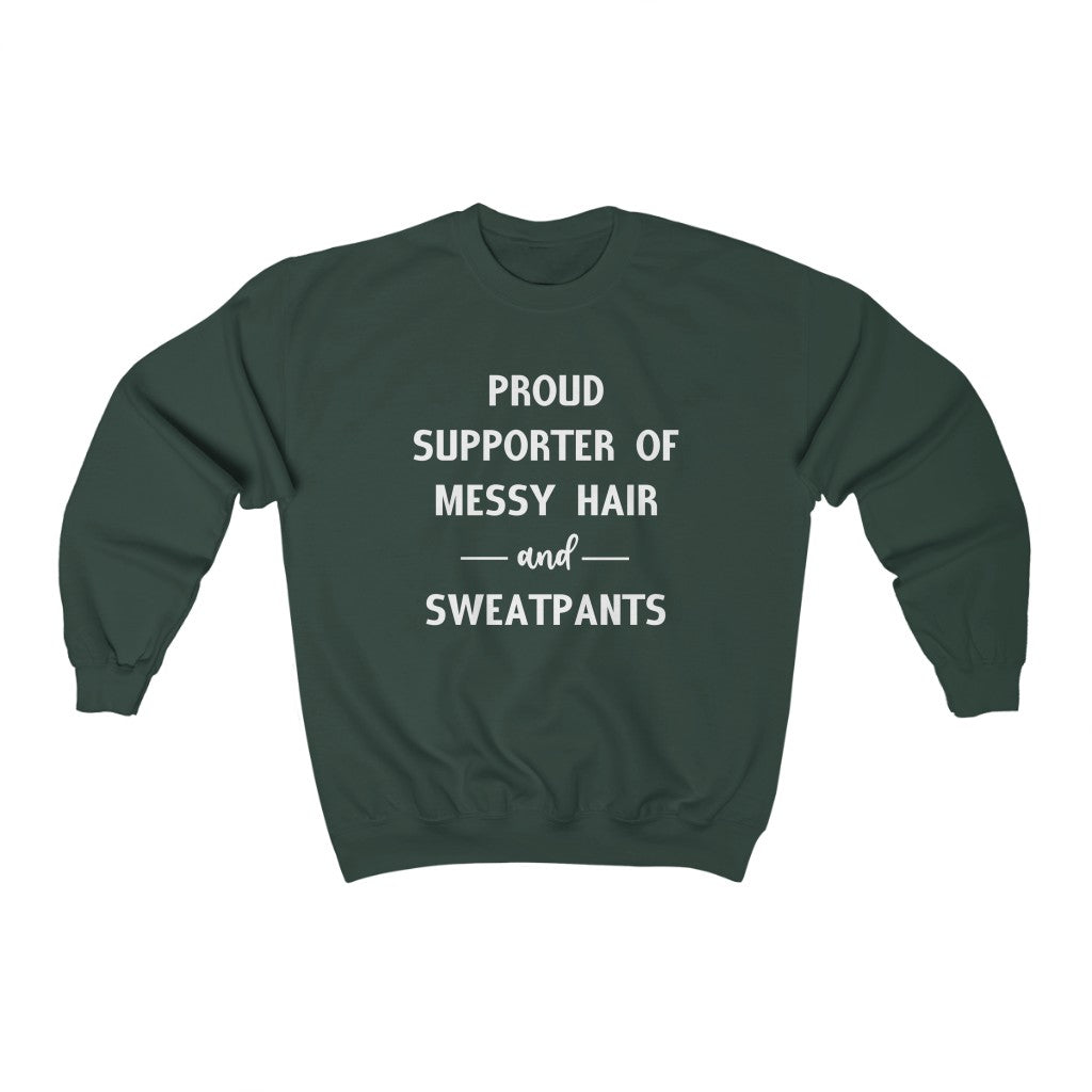 Messy Hair and Sweatpants - Unisex Heavy Blend™ Crewneck Sweatshirt