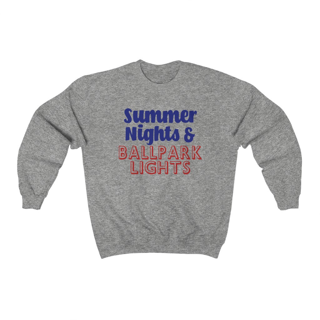 Summer Nights & Ballpark Lights - Unisex Heavy Blend™ Crewneck Sweatshirt