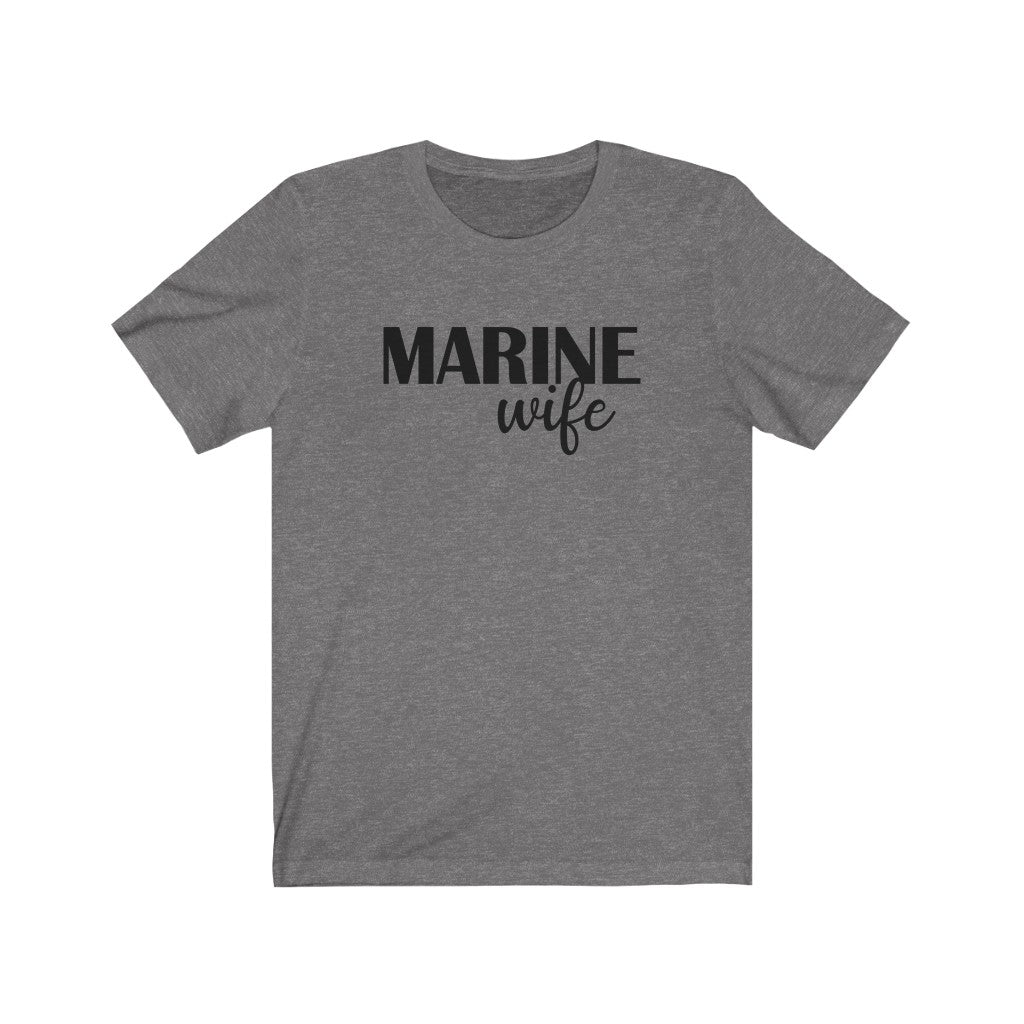 MARINE wife - Unisex Jersey Short Sleeve Tee