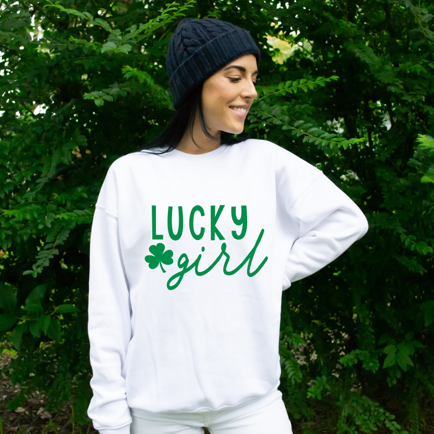 Lucky Girl - Unisex Heavy Blend™ Crewneck Sweatshirt