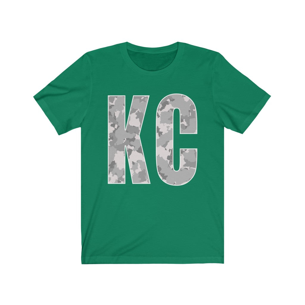 KC Camo Green - Unisex Jersey Short Sleeve Tee