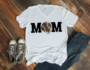 Baseball Mom - Unisex Jersey Short Sleeve V-Neck Tee