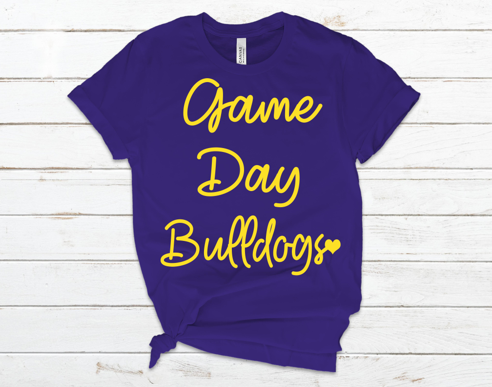 Game Day Bulldogs - Unisex Jersey Short Sleeve Tee