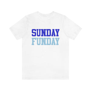 Sunday Funday Blues - Unisex Jersey Short Sleeve Tee