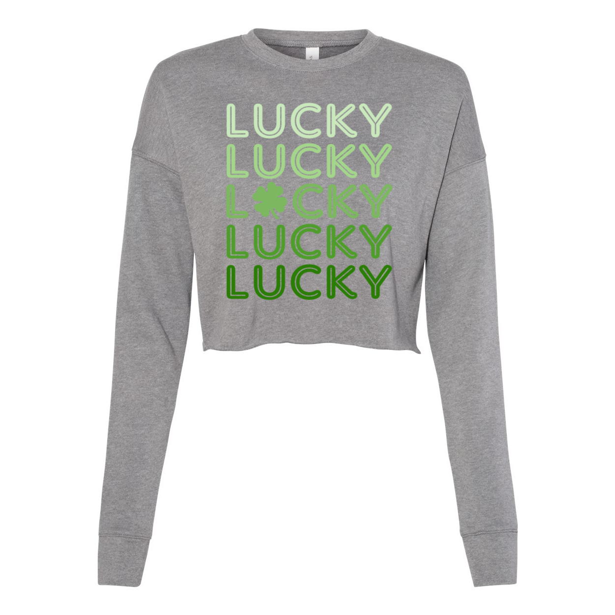 LUCKY - Women's Cropped Crew Fleece