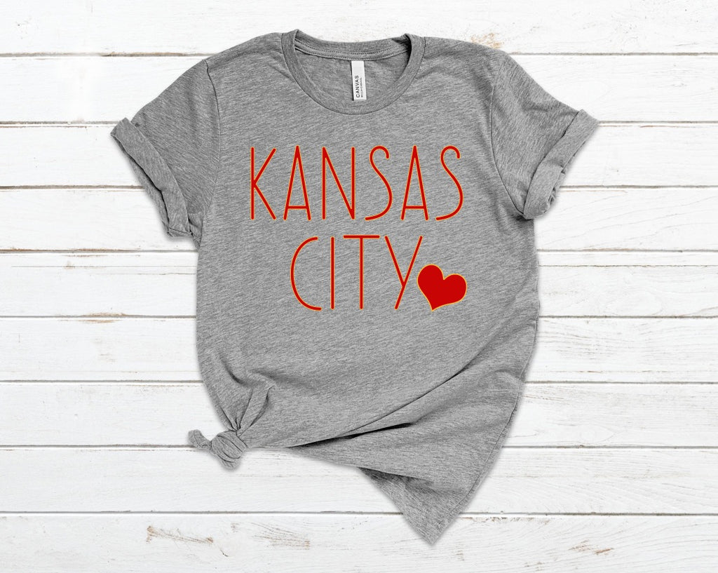 Kansas City Heart - Unisex Jersey Short Sleeve Tee